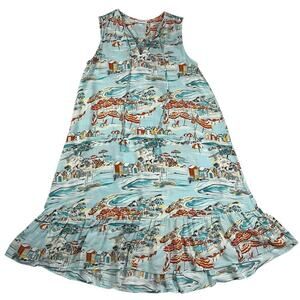 Beachlunchlounge Beachy Shift Dress Cabana Riviera Vacation Cruise Size S